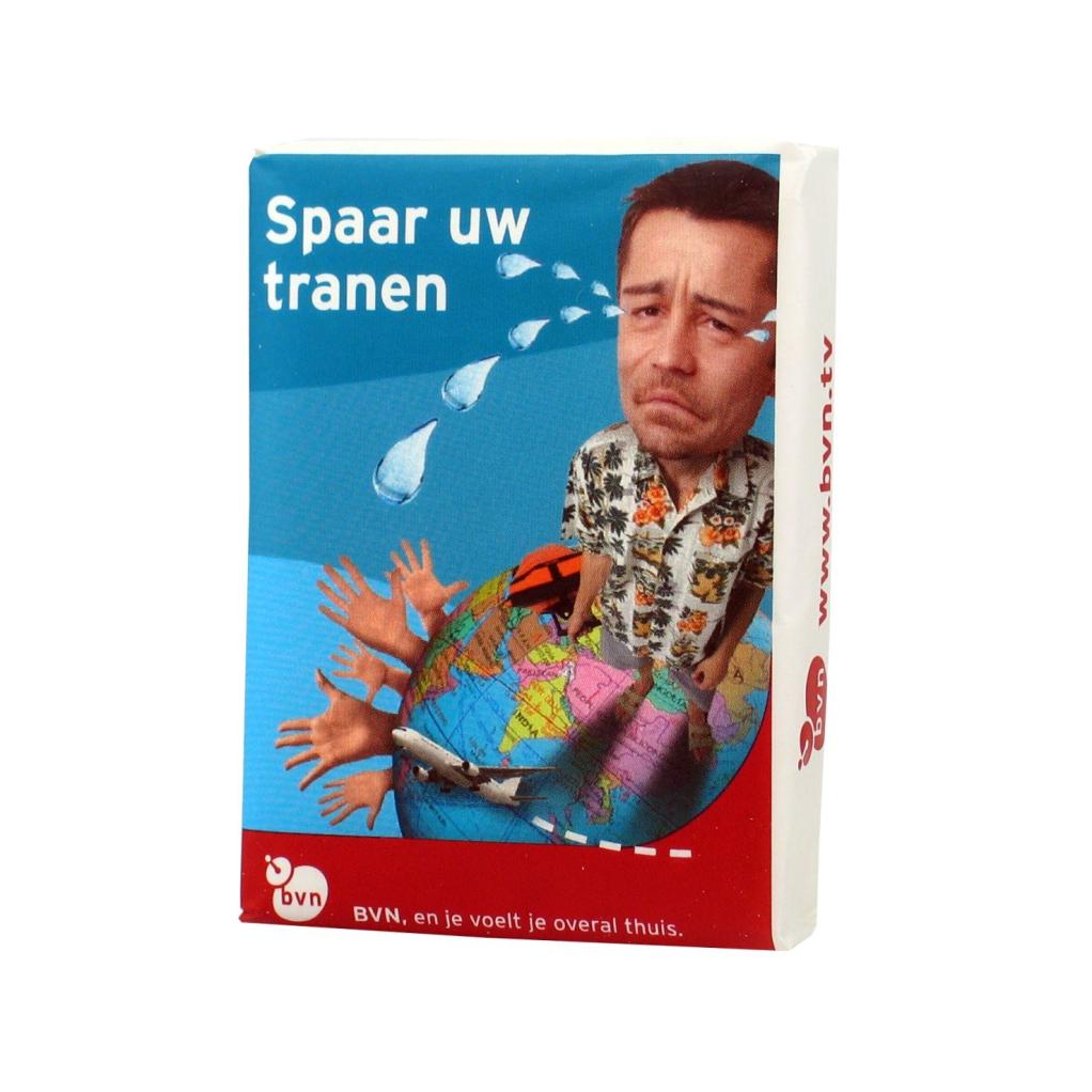 promotionele zakdoekjes met logo van omroep bvn 