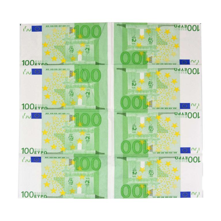 euro logo biljet zakdoekjes